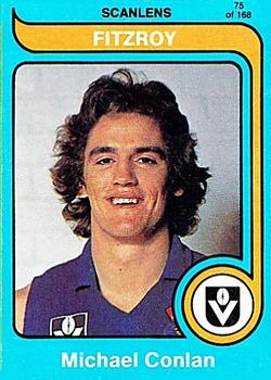 1980 Scanlens VFL #75 Michael Conlan Front